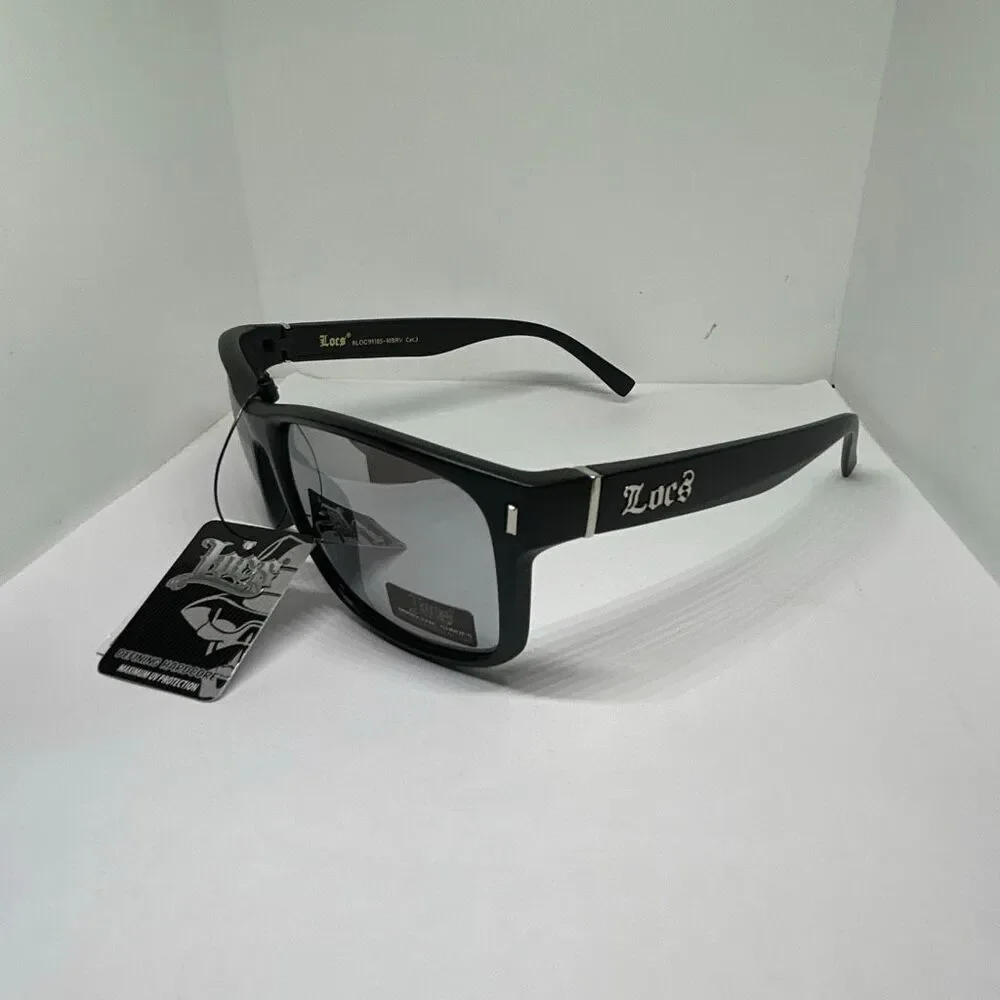Locs Mirrored UV400 Square Wrap Sunglasses New with Tags